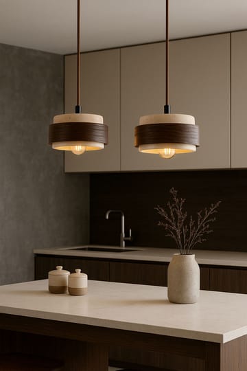 Loloura pendellampe - Beige Valnøtt - Belysning - Innendørsbelysning & Lamper - Taklampe - Krystallkrone & takkrone