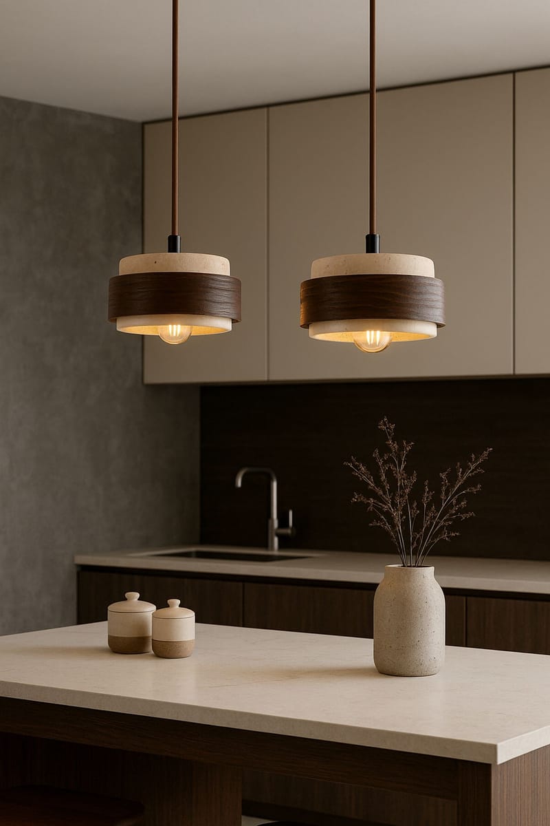 Loloura pendellampe - Beige Valnøtt - Belysning - Innendørsbelysning & Lamper - Taklampe - Krystallkrone & takkrone