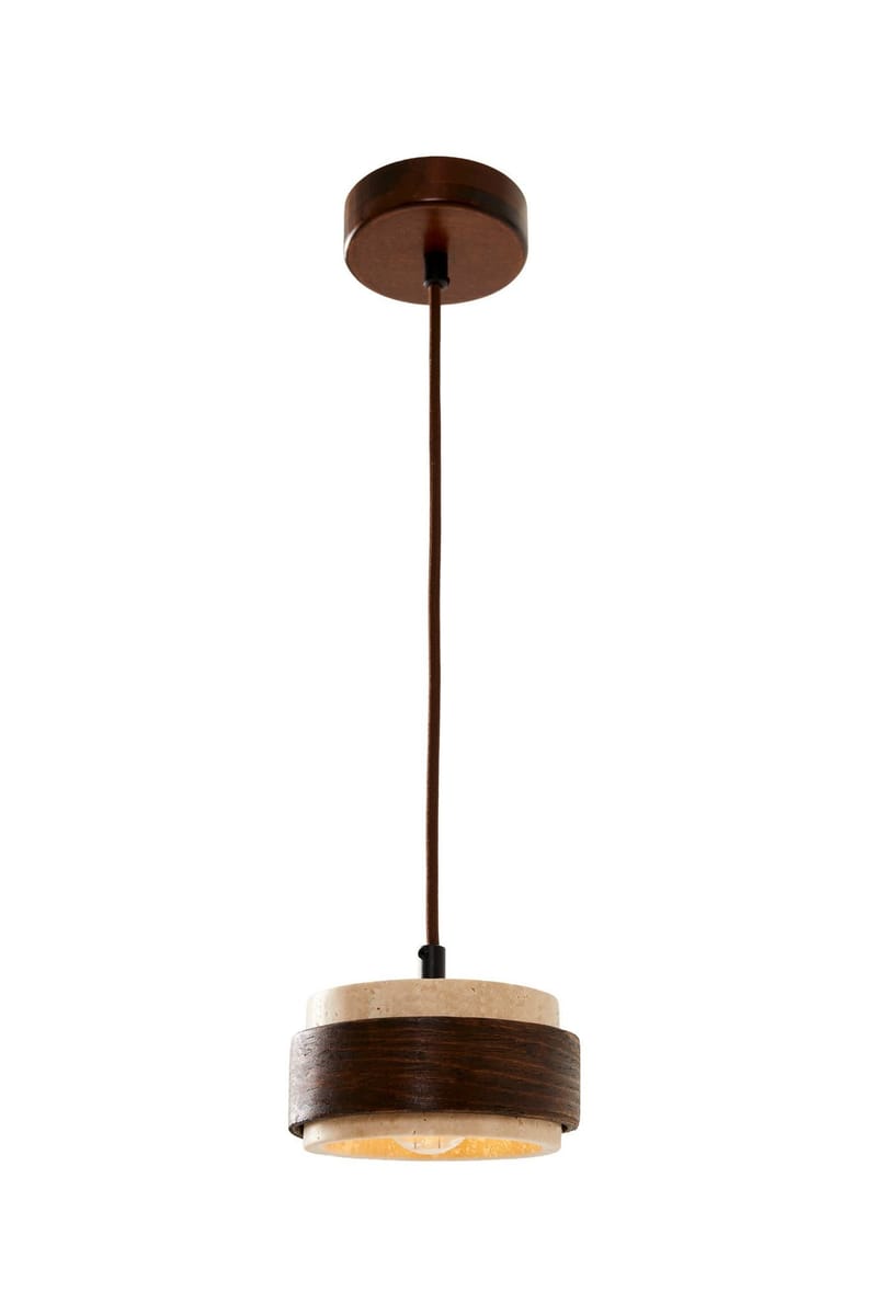 Loloura pendellampe, Beige Valnøtt