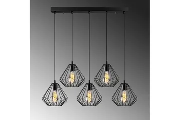 Lysekrone Almasi Five Svart - Svart - Belysning - Innendørsbelysning & Lamper - Taklampe - Kjøkkenlampe & taklampe kjøkken