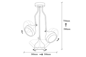 Lysekrone Beloulfield Svart / Kobber - Kobber/Svart - Belysning - Innendørsbelysning & Lamper - Taklampe - Kjøkkenlampe & taklampe kjøkken