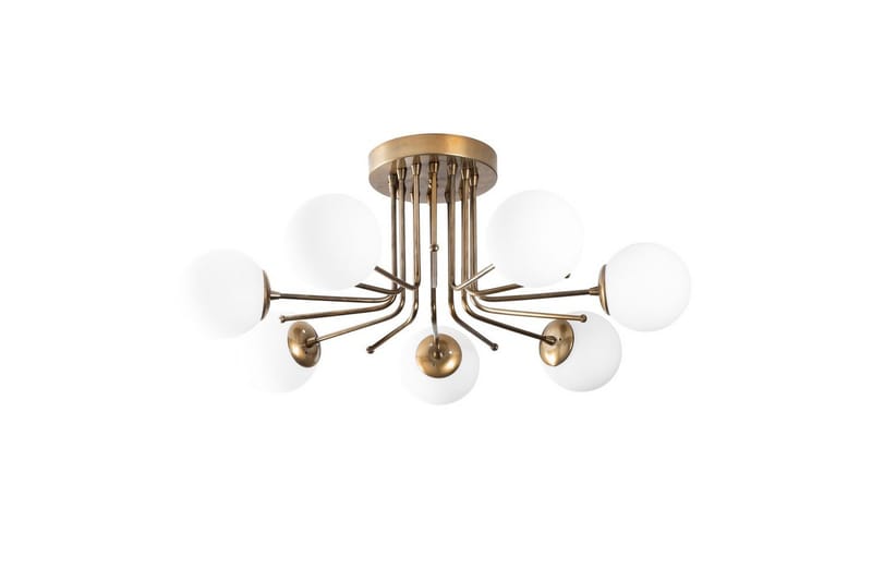 Lysekrone Bhika Masafumie Sju Gull / Hvit - Gull/Hvit - Belysning - Innendørsbelysning & Lamper - Taklampe - Takplafond