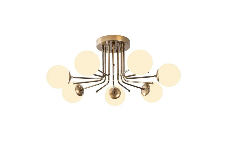 Lysekrone Bhika Masafumie Sju Gull / Hvit, Gull/Hvit