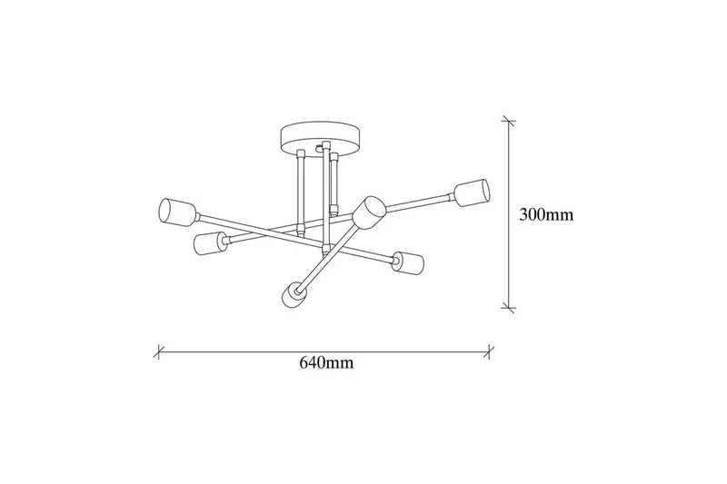 Lysekrone Blomst Kobber - Hvit - Belysning - Innendørsbelysning & Lamper - Taklampe - Takplafond