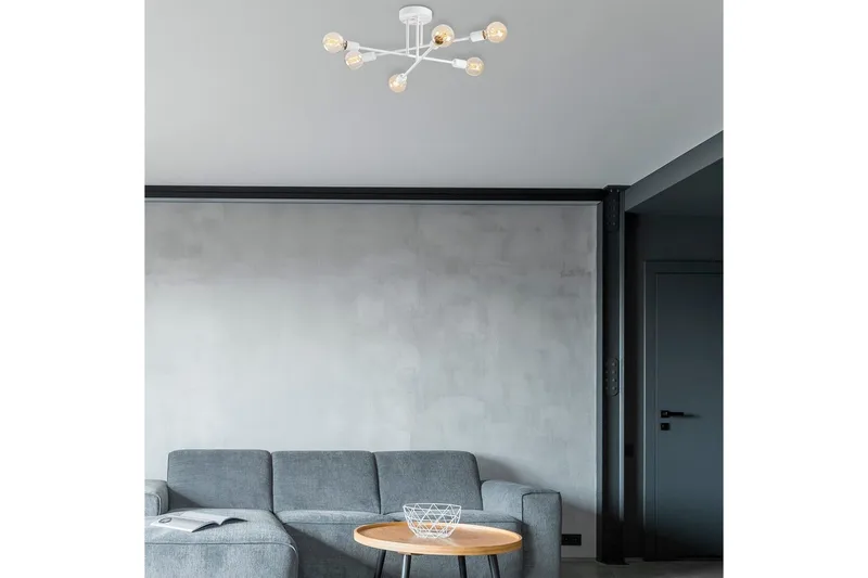 Lysekrone Blomst Kobber - Hvit - Belysning - Innendørsbelysning & Lamper - Taklampe - Takplafond