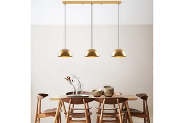 Lysekrone Brena Gull Tre Sokkel - 140 x 30 x 111 cm - Belysning - Innendørsbelysning & Lamper - Taklampe - Kjøkkenlampe & taklampe kjøkken