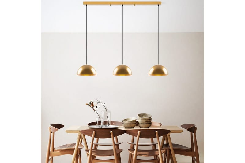 Lysekrone Brena Gull Tre Sokkel - 140 x 30 x 111 cm - Belysning - Innendørsbelysning & Lamper - Taklampe - Kjøkkenlampe & taklampe kjøkken