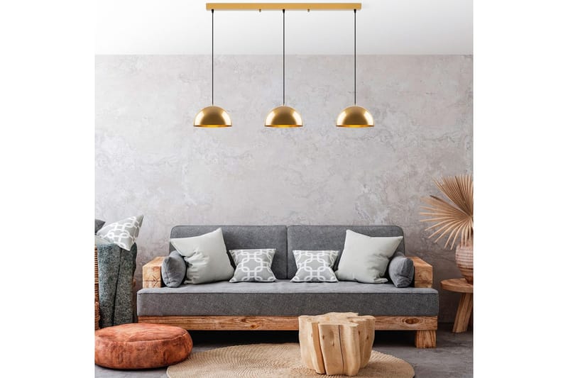 Lysekrone Brena Gull Tre Sokkel - 140 x 30 x 111 cm - Belysning - Innendørsbelysning & Lamper - Taklampe - Kjøkkenlampe & taklampe kjøkken