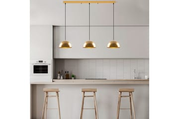 Lysekrone Brena Gull Tre Sokkel - 140 x 30 x 111 cm - Belysning - Innendørsbelysning & Lamper - Taklampe - Kjøkkenlampe & taklampe kjøkken