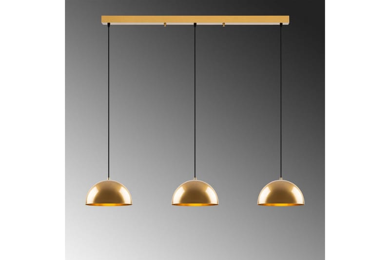 Lysekrone Brena Gull Tre Sokkel - 140 x 30 x 111 cm - Belysning - Innendørsbelysning & Lamper - Taklampe - Kjøkkenlampe & taklampe kjøkken