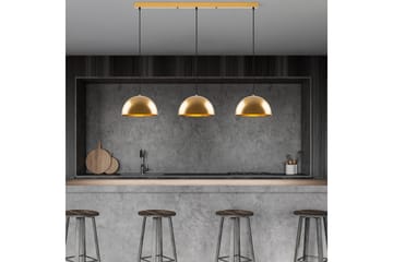 Lysekrone Brena Gull Tre Sokkel - 145 x 40 x 116 cm - Belysning - Innendørsbelysning & Lamper - Taklampe - Kjøkkenlampe & taklampe kjøkken