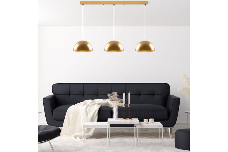 Lysekrone Brena Gull Tre Sokkel - 145 x 40 x 116 cm - Belysning - Innendørsbelysning & Lamper - Taklampe - Kjøkkenlampe & taklampe kjøkken