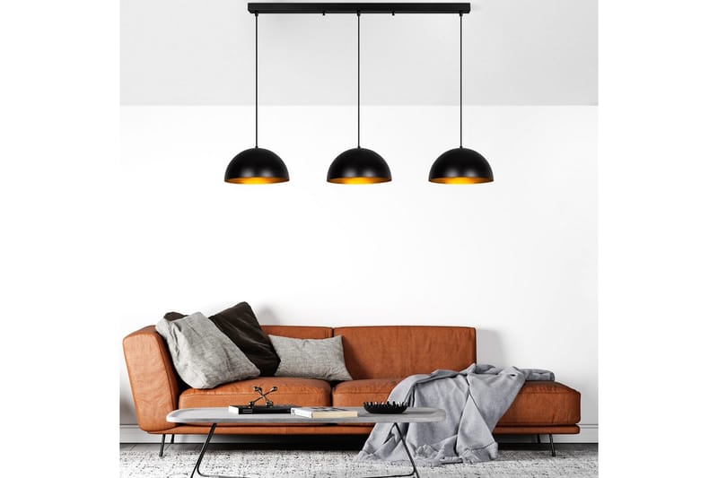 Lysekrone Brena Svart Tre Sokkel - 145 x 40 x 116 cm - Belysning - Innendørsbelysning & Lamper - Taklampe - Kjøkkenlampe & taklampe kjøkken