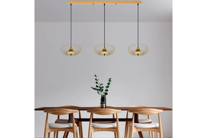 Lysekrone Dorinburg gull - Gull - Belysning - Innendørsbelysning & Lamper - Taklampe - Kjøkkenlampe & taklampe kjøkken