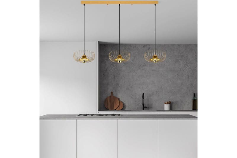 Lysekrone Dorinburg gull - Gull - Belysning - Innendørsbelysning & Lamper - Taklampe - Kjøkkenlampe & taklampe kjøkken