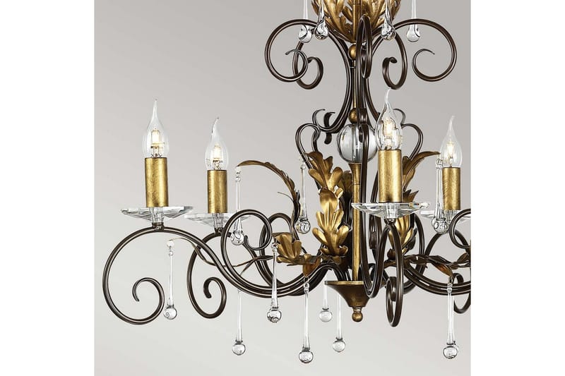 Lysekrone Elstead Lighting Amarilli 730x590x730 mm - 730x590x730 mm - Belysning - Innendørsbelysning & Lamper - Taklampe - Krystallkrone & takkrone