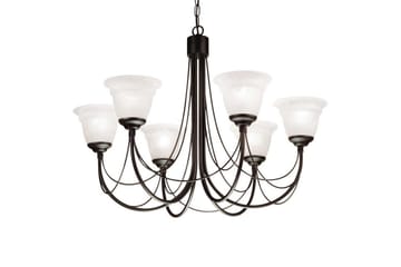 Lysekrone Elstead Lighting Carisbrooke 610x580x610 mm - 610x580x610 mm - Belysning - Innendørsbelysning & Lamper - Taklampe - Krystallkrone & takkrone