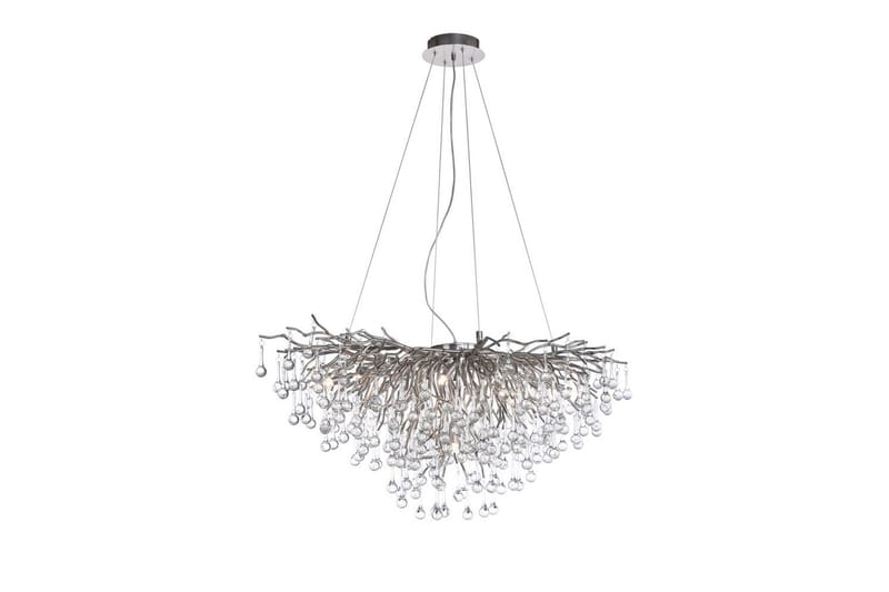 Lysekrone Icicle - 50x250x100 cm, Stål - Belysning - Innendørsbelysning & Lamper - Taklampe - Krystallkrone & takkrone