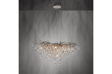 Lysekrone Icicle - 50x250x100 cm, Stål - Belysning - Innendørsbelysning & Lamper - Taklampe - Krystallkrone & takkrone