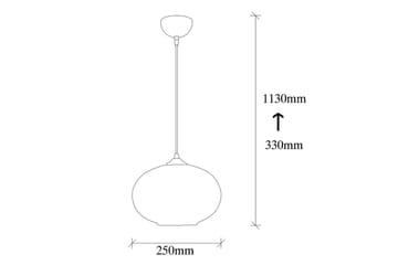 Lysekrone Jeba Enkel Svart / Honning - Svart - Belysning - Innendørsbelysning & Lamper - Taklampe - Kjøkkenlampe & taklampe kjøkken
