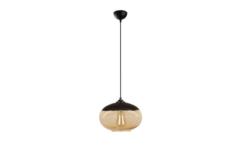 Lysekrone Jeba Enkel Svart / Honning - Svart - Belysning - Innendørsbelysning & Lamper - Taklampe - Kjøkkenlampe & taklampe kjøkken