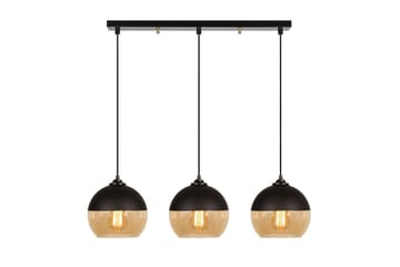 Lysekrone Jebax Tre Svart / Honning - Gull/Svart - Belysning - Innendørsbelysning & Lamper - Taklampe - Kjøkkenlampe & taklampe kjøkken