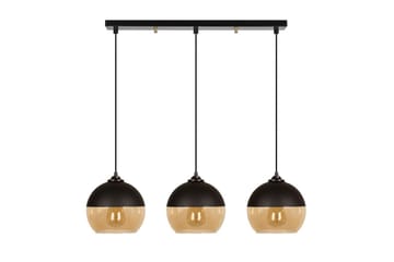 Lysekrone Jebax Tre Svart / Honning - Gull/Svart - Belysning - Innendørsbelysning & Lamper - Taklampe - Kjøkkenlampe & taklampe kjøkken