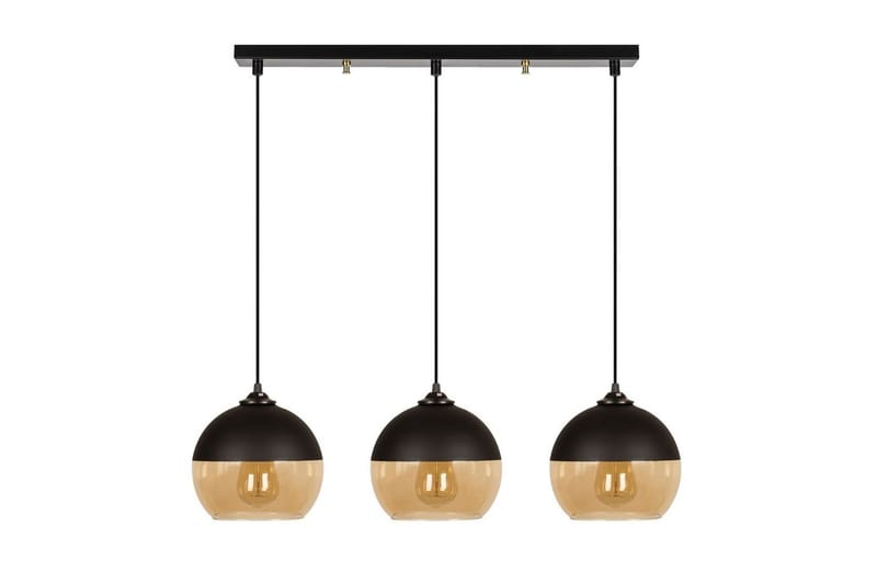 Lysekrone Jebax Tre Svart / Honning - Gull/Svart - Belysning - Innendørsbelysning & Lamper - Taklampe - Kjøkkenlampe & taklampe kjøkken