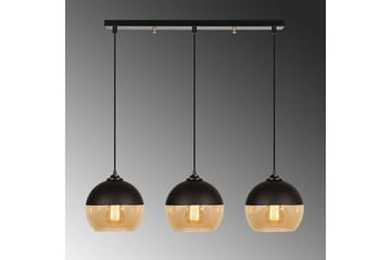 Lysekrone Jebax Tre Svart / Honning - Gull/Svart - Belysning - Innendørsbelysning & Lamper - Taklampe - Kjøkkenlampe & taklampe kjøkken