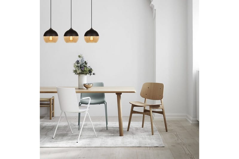 Lysekrone Jebax Tre Svart / Honning - Gull/Svart - Belysning - Innendørsbelysning & Lamper - Taklampe - Kjøkkenlampe & taklampe kjøkken