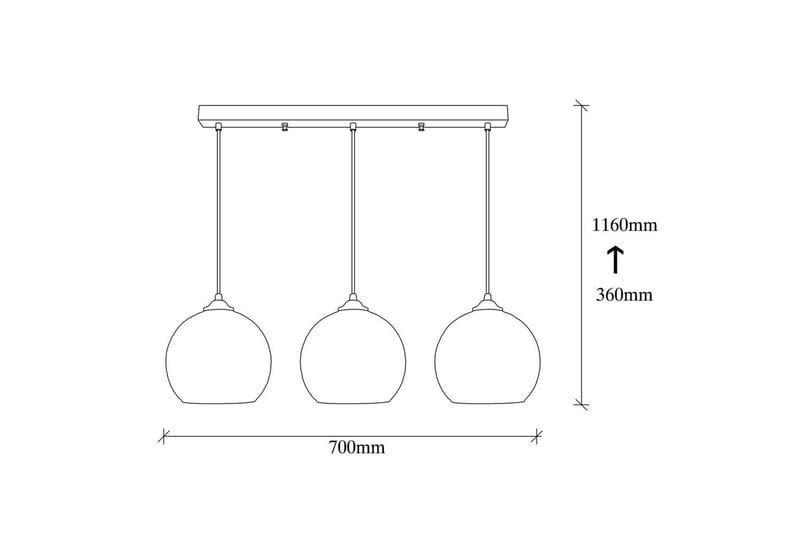 Lysekrone Jebax Tre Svart / Honning - Gull/Svart - Belysning - Innendørsbelysning & Lamper - Taklampe - Kjøkkenlampe & taklampe kjøkken