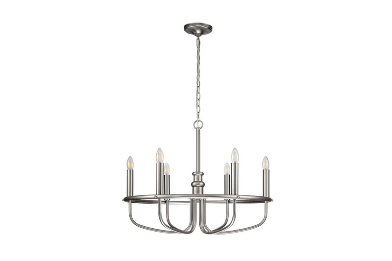 Lysekrone Kichler Capitol Hill 730x559 mm, Børstet nikkel - 730x559 mm, Børstet nikkel - Belysning - Innendørsbelysning & Lamper - Taklampe - Krystallkrone & takkrone