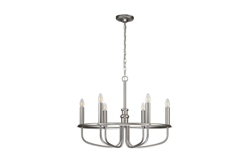 Lysekrone Kichler Capitol Hill 730x559 mm, Børstet nikkel - 730x559 mm, Børstet nikkel - Belysning - Innendørsbelysning & Lamper - Taklampe - Krystallkrone & takkrone