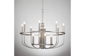 Lysekrone Kichler Capitol Hill 882x779 mm, Børstet nikkel - 882x779 mm, Børstet nikkel - Belysning - Innendørsbelysning & Lamper - Taklampe - Krystallkrone & takkrone