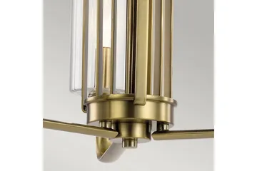 Lysekrone Kichler Kimrose 374x459 mm, Børstet naturlig messing - 374x459 mm, Børstet naturlig messing - Belysning - Innendørsbelysning & Lamper - Taklampe - Krystallkrone & takkrone