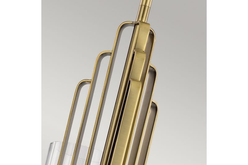 Lysekrone Kichler Kimrose 374x459 mm, Børstet naturlig messing - 374x459 mm, Børstet naturlig messing - Belysning - Innendørsbelysning & Lamper - Taklampe - Krystallkrone & takkrone