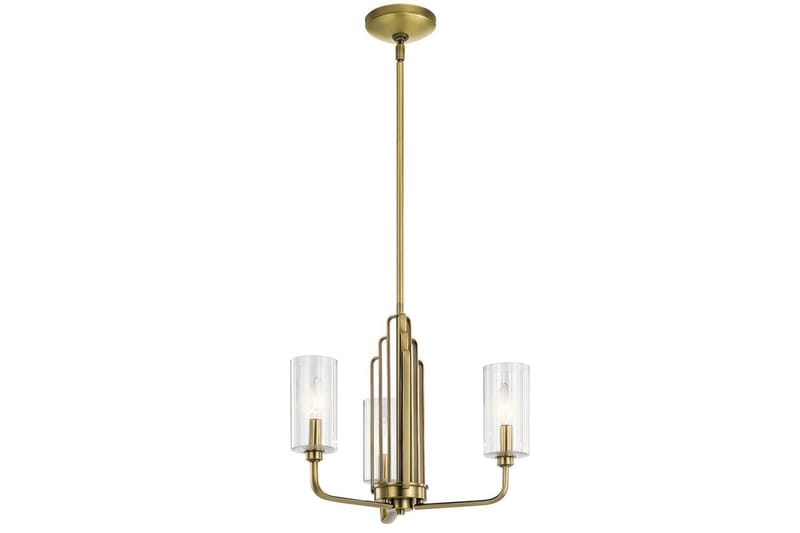 Lysekrone Kichler Kimrose 374x459 mm, Børstet naturlig messing, 374x459 mm, Børstet naturlig messing