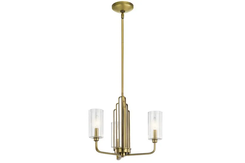 Lysekrone Kichler Kimrose 374x459 mm, Børstet naturlig messing, 374x459 mm, Børstet naturlig messing