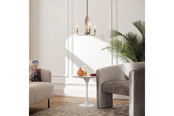 Lysekrone Kichler Kimrose 374x459 mm, Børstet naturlig messing - 374x459 mm, Børstet naturlig messing - Belysning - Innendørsbelysning & Lamper - Taklampe - Krystallkrone & takkrone