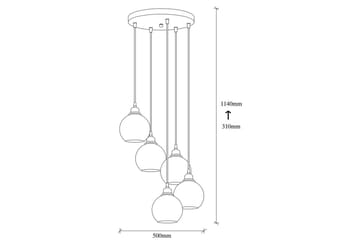 Lysekrone Røkt Fume - Mørkegrå - Belysning - Innendørsbelysning & Lamper - Taklampe - Kjøkkenlampe & taklampe kjøkken