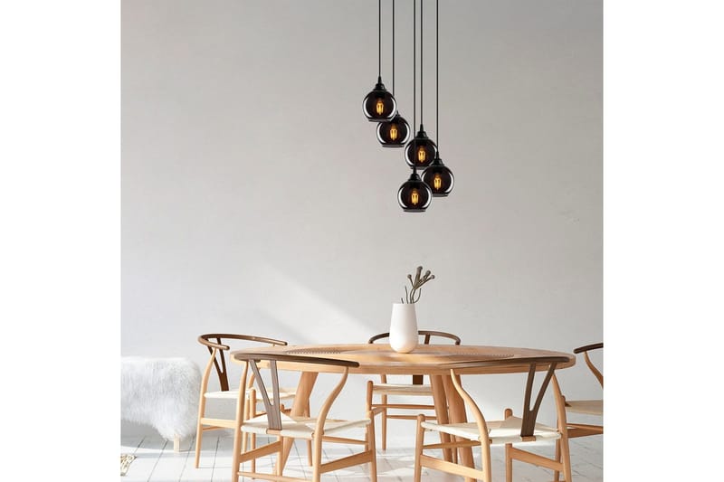 Lysekrone Røkt Fume - Mørkegrå - Belysning - Innendørsbelysning & Lamper - Taklampe - Kjøkkenlampe & taklampe kjøkken