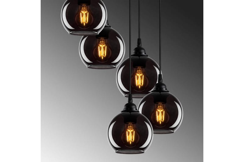 Lysekrone Røkt Fume - Mørkegrå - Belysning - Innendørsbelysning & Lamper - Taklampe - Kjøkkenlampe & taklampe kjøkken