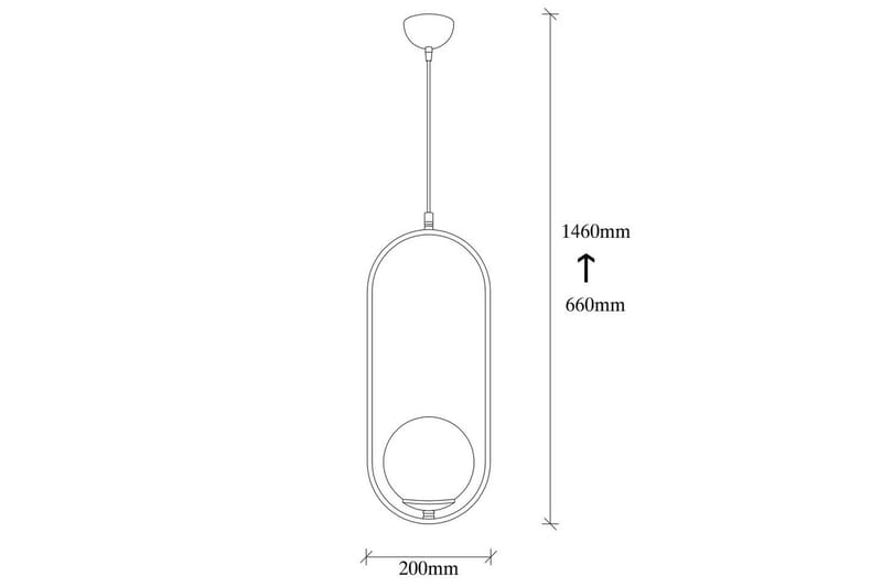 Lysekrone Ranpalt Svart / Hvit - Svart/Hvit - Belysning - Innendørsbelysning & Lamper - Taklampe - Kjøkkenlampe & taklampe kjøkken