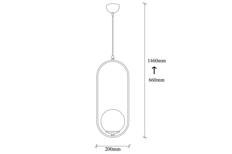 Lysekrone Ranpalt Svart / Hvit - Svart/Hvit - Belysning - Innendørsbelysning & Lamper - Taklampe - Kjøkkenlampe & taklampe kjøkken