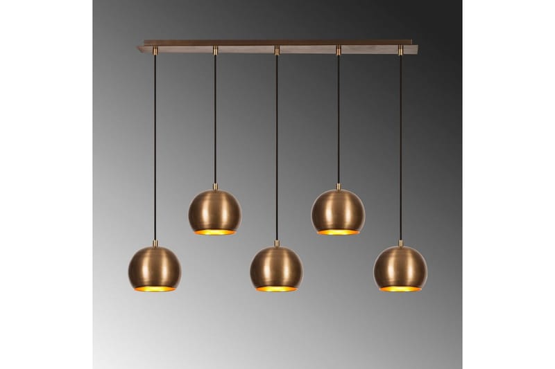 Lysekrone Rantesh Fem Vintage - Gull - Belysning - Innendørsbelysning & Lamper - Taklampe - Kjøkkenlampe & taklampe kjøkken