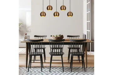 Lysekrone Rantesh Fem Vintage - Gull - Belysning - Innendørsbelysning & Lamper - Taklampe - Kjøkkenlampe & taklampe kjøkken