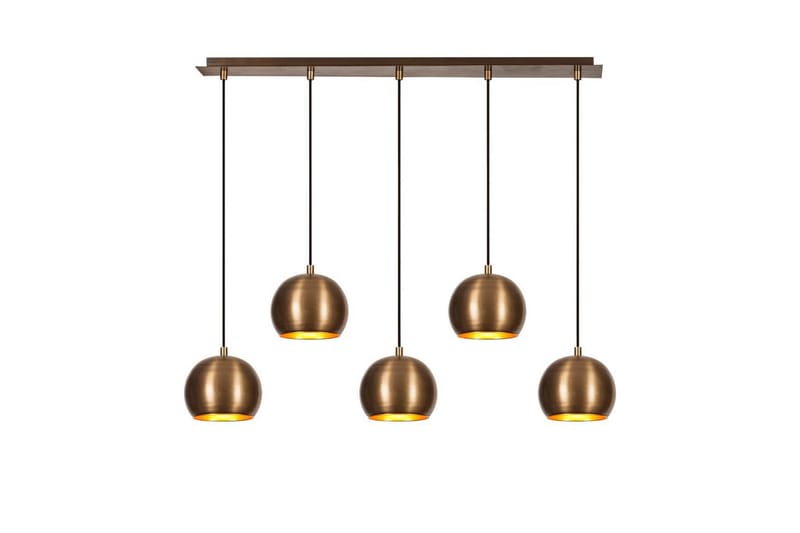 Lysekrone Rantesh Fem Vintage - Gull - Belysning - Innendørsbelysning & Lamper - Taklampe - Kjøkkenlampe & taklampe kjøkken