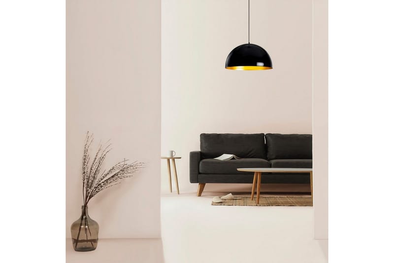 Lysekrone Rantesh Svart - 50 x 50 cm - Belysning - Innendørsbelysning & Lamper - Taklampe - Kjøkkenlampe & taklampe kjøkken