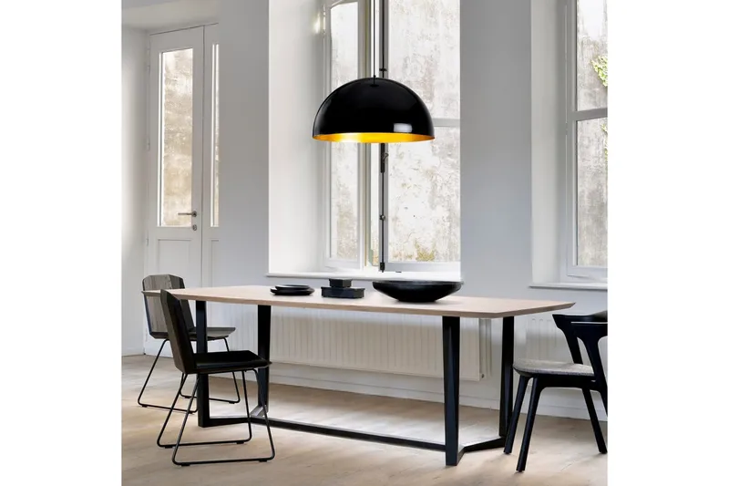 Lysekrone Rantesh Svart - 60 x 60 cm - Belysning - Innendørsbelysning & Lamper - Taklampe - Kjøkkenlampe & taklampe kjøkken