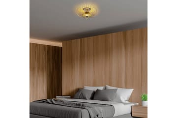 Lysekrone Sadorte gull - 36 x 36 x 12 cm - Belysning - Innendørsbelysning & Lamper - Taklampe - Takplafond